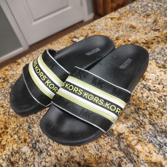 Michael Kors Black Mens Slide Sandals Size 8M main image 5